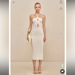 Cult Gaia Avery Knit Dress- Gardenia- WORN ONCE!